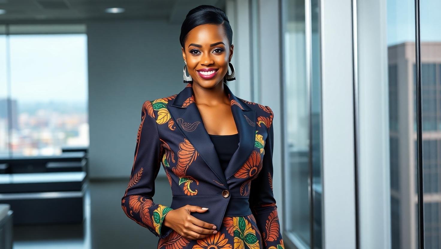 Heritage Fusion collection blending traditional African textiles with modern design