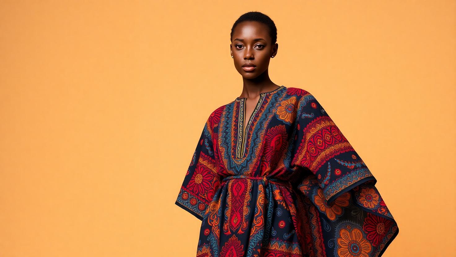 Modern Dashiki Shirt Dress