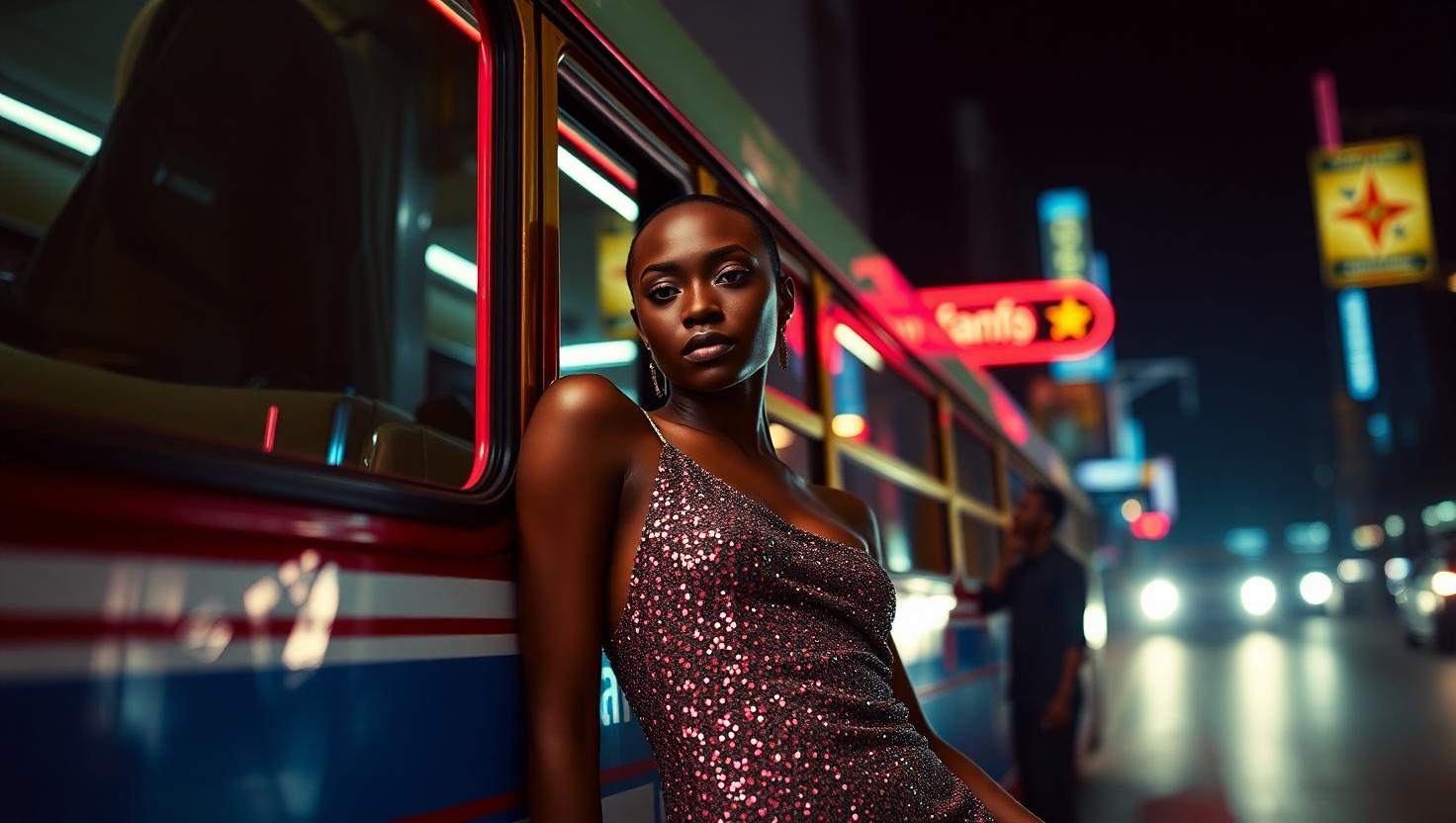 Lagos Nights collection - Formal evening wear with Ankara luxury detailing