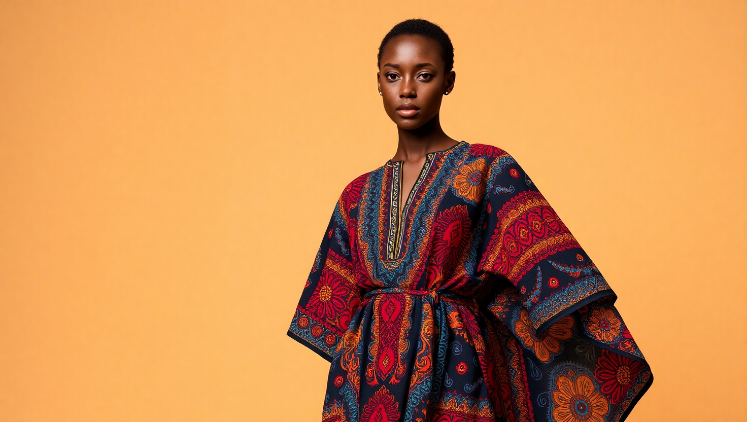 Modern Dashiki Shirt Dress